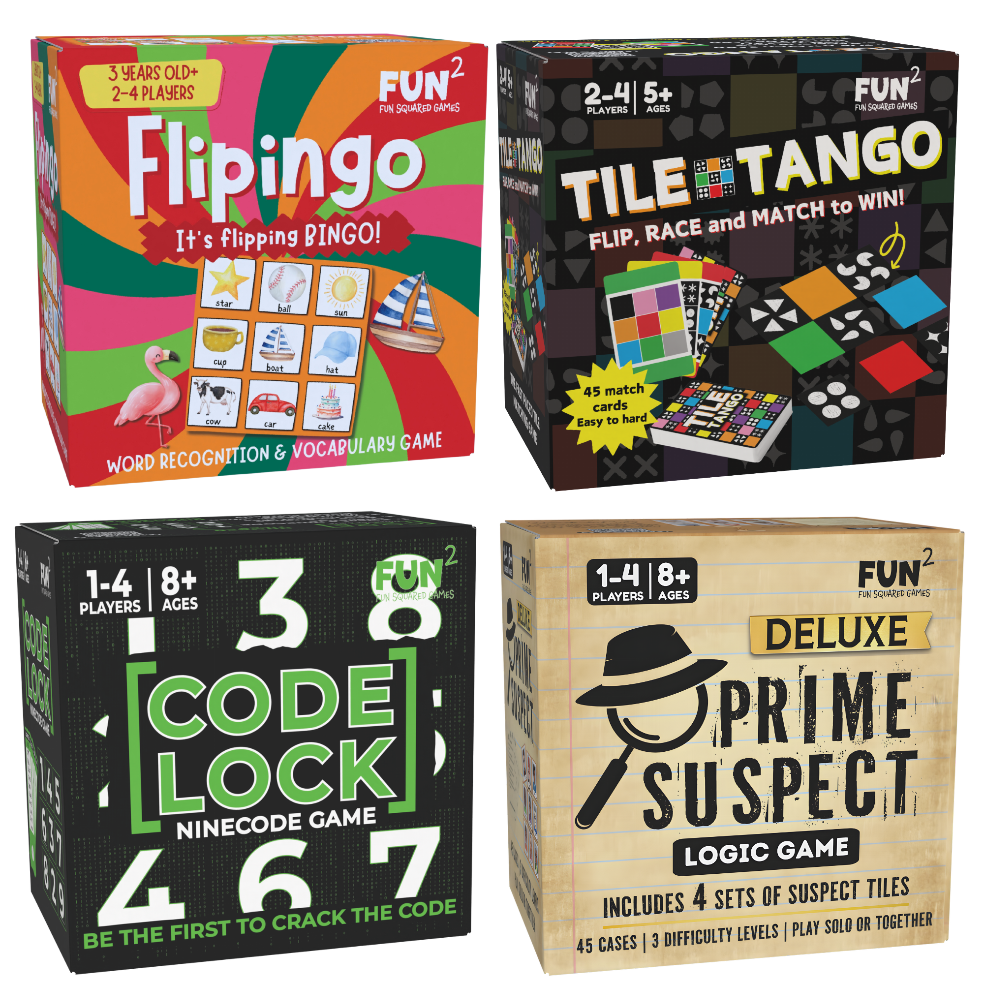 Fun Squared Games: 9-piece square tile fun for EVERYONE!