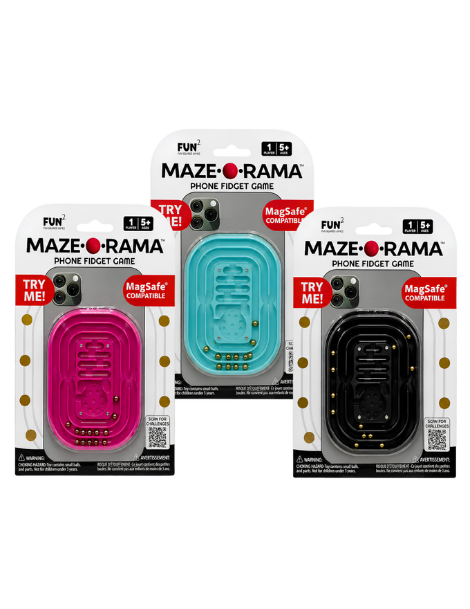 Maze-O-Rama Magnetized Phone Fidget (3 color options)