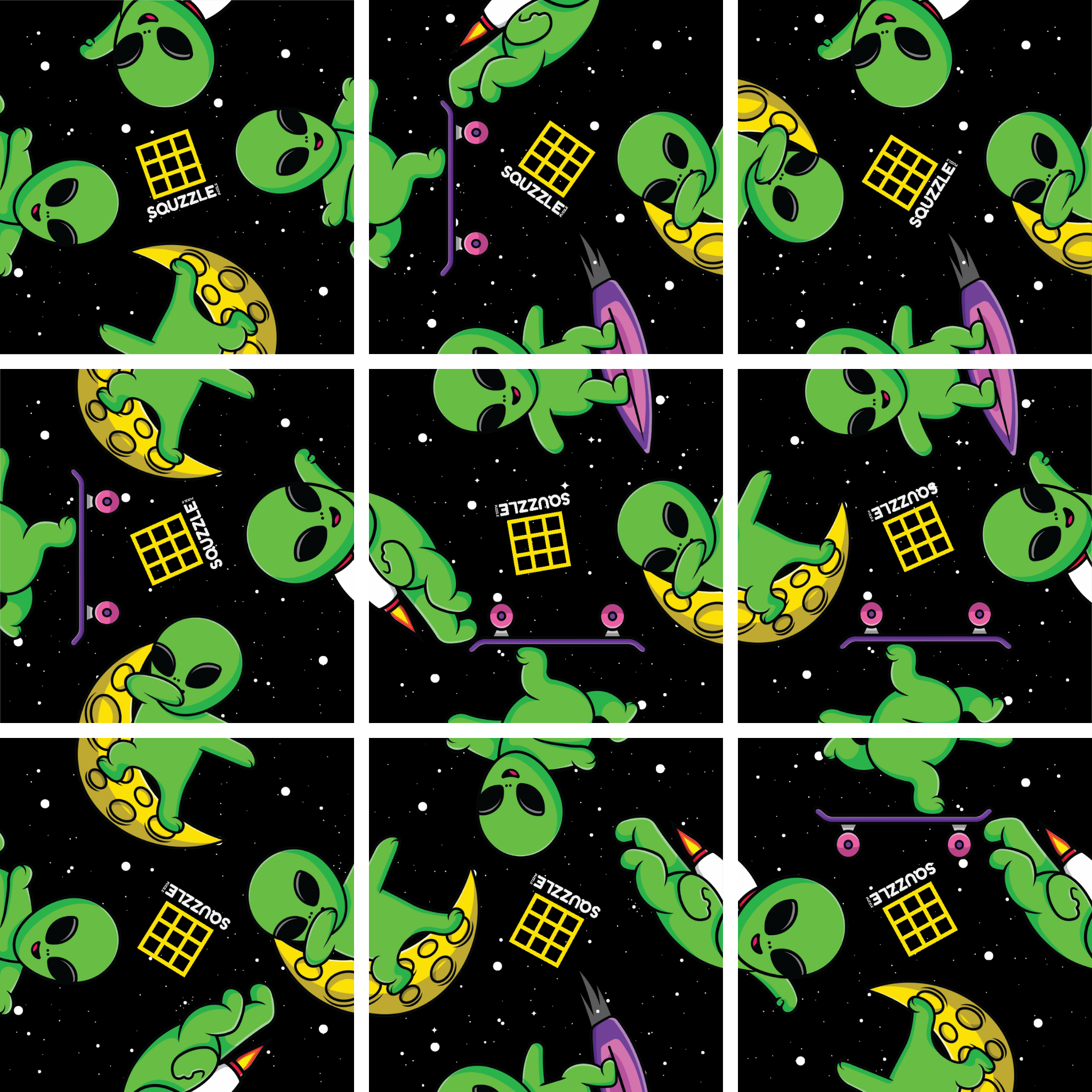 Fun Squared Games: 9-piece square tile fun for EVERYONE!