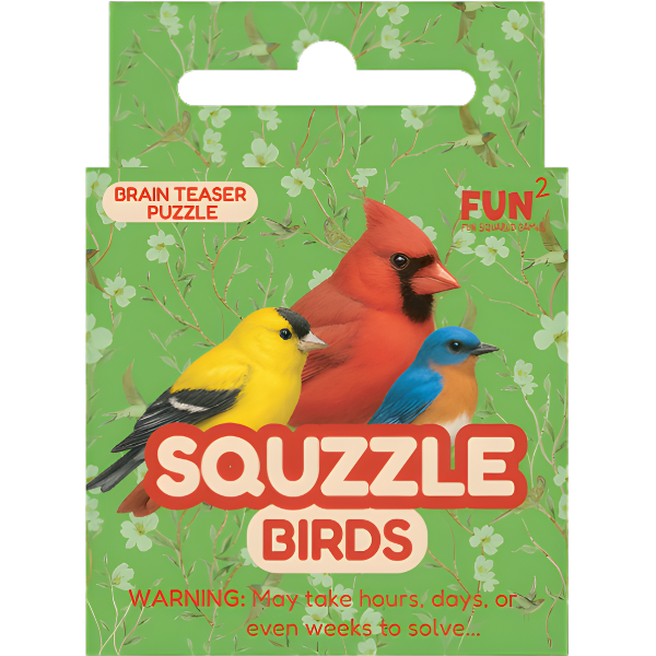 Squzzle Birds 9-Tile Edge-Matching Puzzle, Boxed