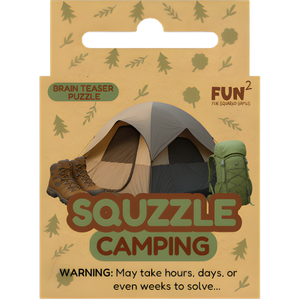 Squzzle Camping 9-Tile Edge-Matching Puzzle, Boxed