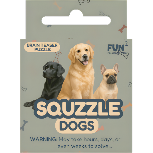 Squzzle Dogs 9-Tile Edge-Matching Puzzle, Boxed