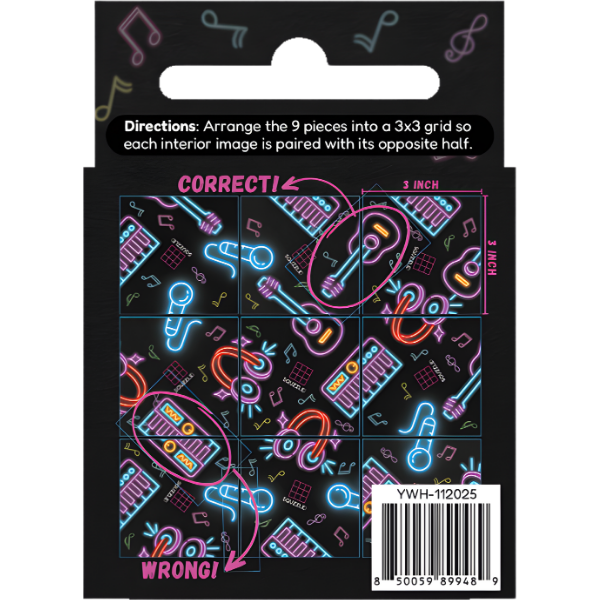 Squzzle Music 9-Tile Edge-Matching Puzzle, Boxed