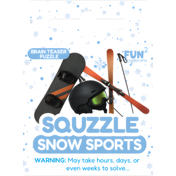 Squzzle Snow Sports 9-Tile Edge-Matching Puzzle, Boxed