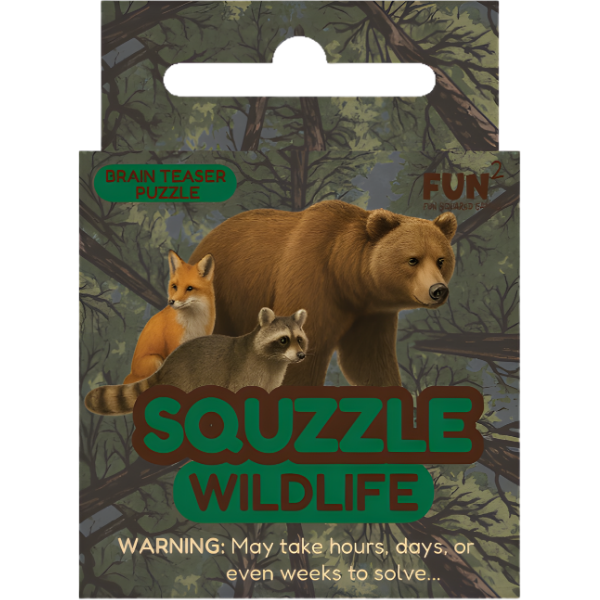 Squzzle Wildlife 9-Tile Edge-Matching Puzzle, Boxed