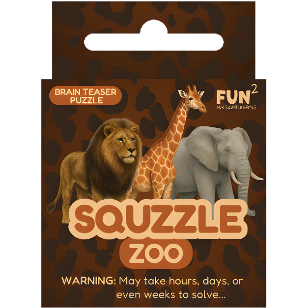 Squzzle Zoo 9-Tile Edge-Matching Puzzle, Boxed