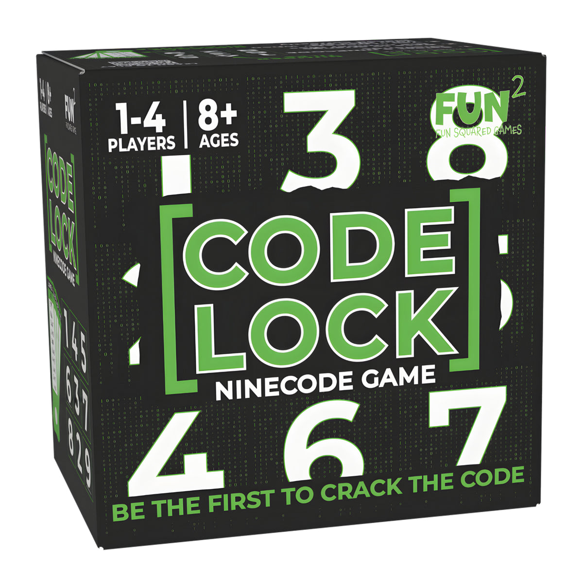 Code Lock current green and black game box on a white background